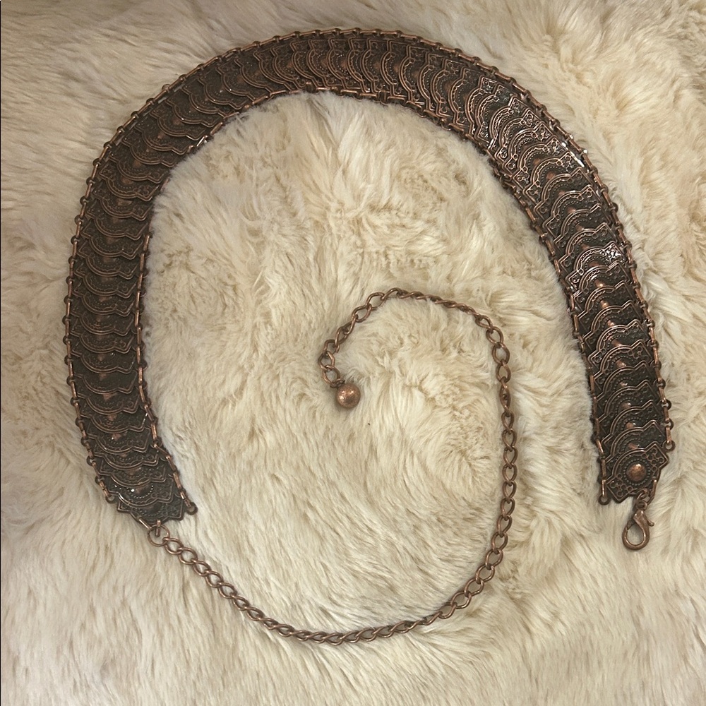 Vintage Copper Chain Belt